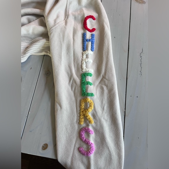 NWT, Aerie Cream Knit Cheers Sweatshirt - Picture 5 of 7